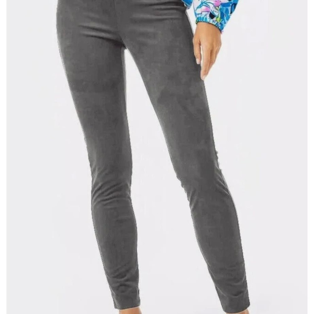 Lilly Pulitzer Desi Ultra Suede Legging in Charcoal